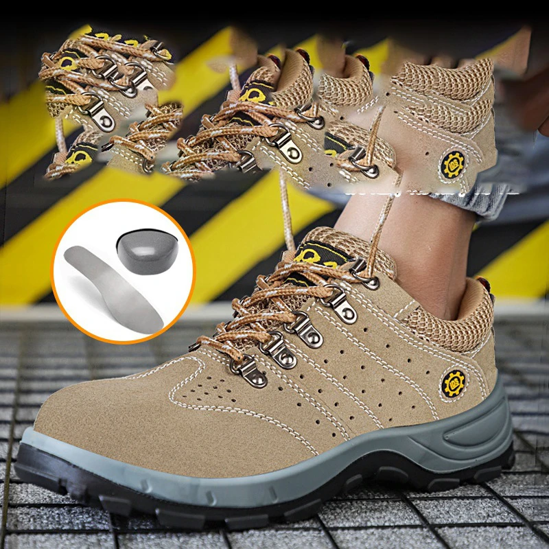 Chaussures de sécurité avec embout en acier anti-perforation